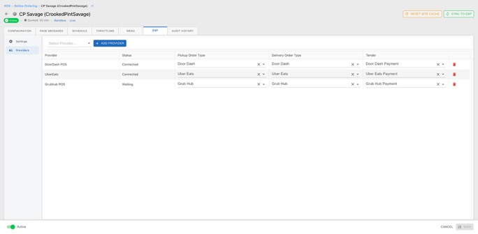 Title: Sail DSP Mapping screen - Description: Sail DSP Mapping screen