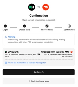 Title: DoorDash confirmation screen - Description: DoorDash confirmation screen