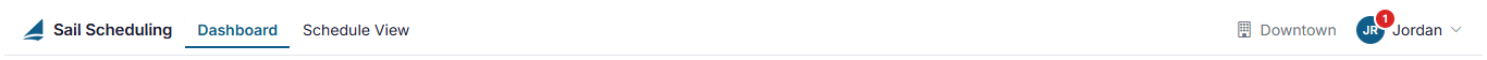 The menu bar across the top of the page